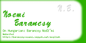 noemi barancsy business card